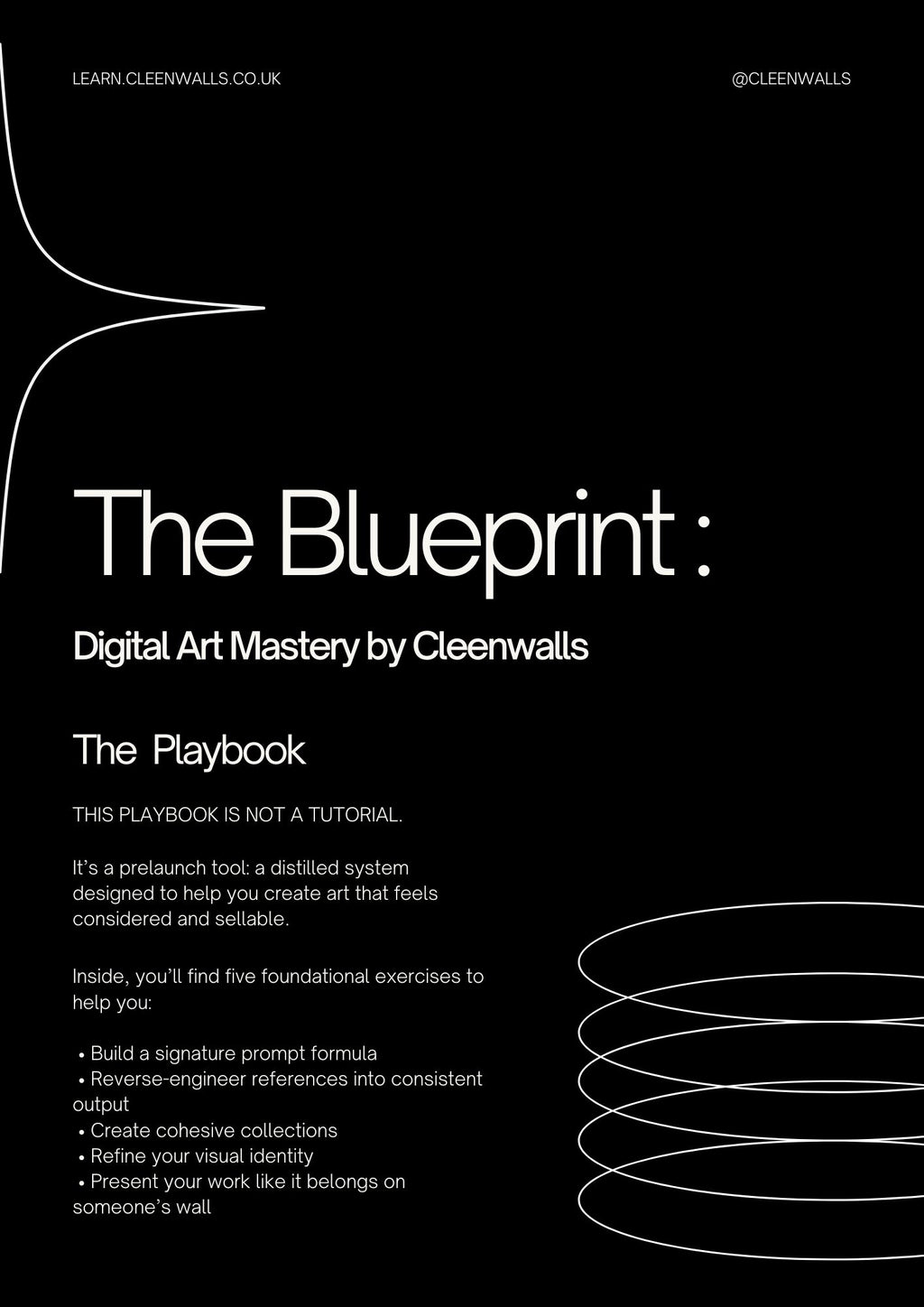 [Prelaunch Playbook] The Blueprint: Digital Art Mastery by Cleenwalls