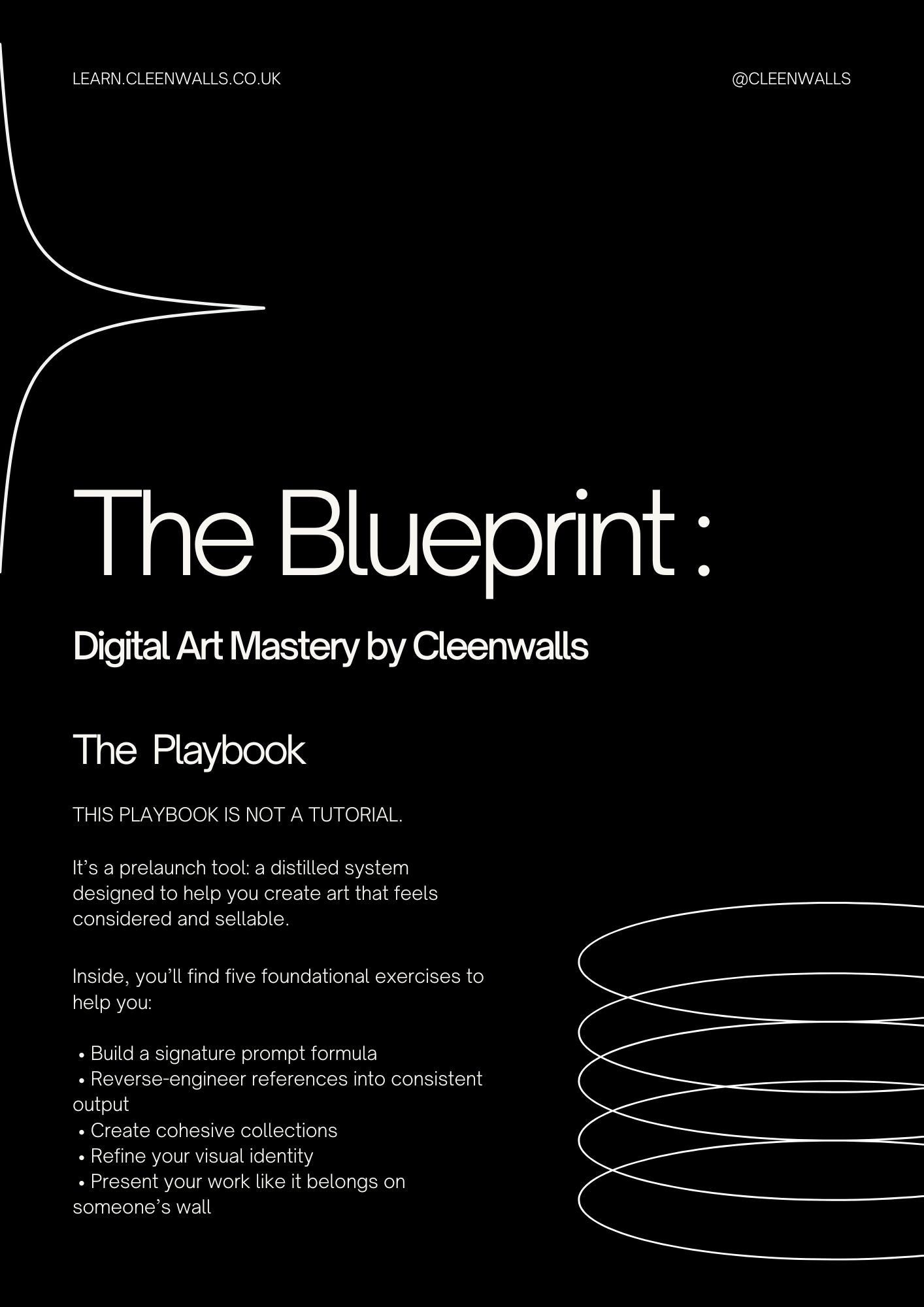 [Prelaunch Playbook] The Blueprint: Digital Art Mastery by Cleenwalls